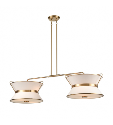 Layla Linear Island Fixture Brushed Brass-(AC11834BB)-Artcraft Layla Linear Island Fixture Brushed Brass-(AC11834BB)-Artcraft