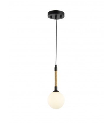  Capilano Collection 1-Light Pendant Black-(AC11841BK)-Artcraft