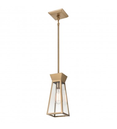  Lucian Single Pendant Brushed Brass-(AC11850BB)-Artcraft