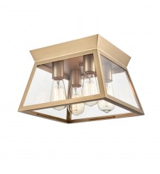  Lucian 4 Light Flushmount Brushed Brass-(AC11853BB)-Artcraft