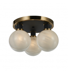  Gem Collection 3-Light Pendant Black and Brushed Brass-(AC11873SW)-Artcraft