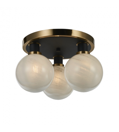 Gem Collection 3-Light Pendant Black and Brushed Brass-(AC11873SW)-Artcraft Gem Collection 3-Light Pendant Black and Brushed Brass-(AC11873SW)-Artcraft