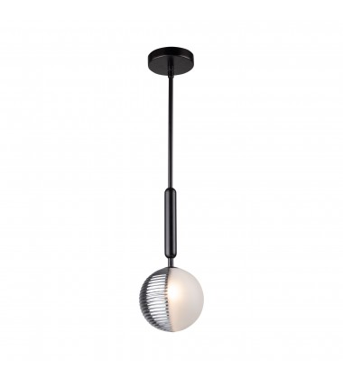  Bolla Collection 1-Light Pendant Black-(AC11880BK)-Artcraft
