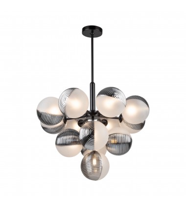  Bolla Collection 13-Light Chandelier Black-(AC11883BK)-Artcraft