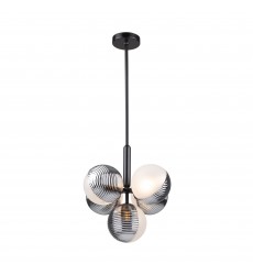 Bolla Collection 5-Light Pendant Black-(AC11885BK)-Artcraft Bolla Collection 5-Light Pendant Black-(AC11885BK)-Artcraft