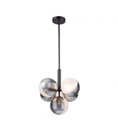  Bolla Collection 5-Light Pendant Black-(AC11885BK)-Artcraft