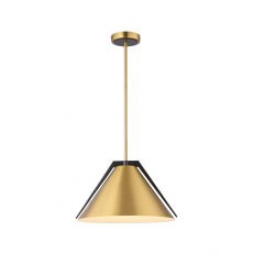  Baltic Collection 1-Light Pendant Brass and black-(AC11910BR)-Artcraft