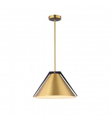 Baltic Collection 1-Light Pendant Brass and black-(AC11910BR)-Artcraft Baltic Collection 1-Light Pendant Brass and black-(AC11910BR)-Artcraft