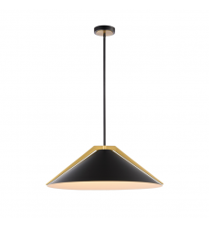  Baltic Collection 3-Light Pendant Black and Brushed Brass-(AC11914BK)-Artcraft