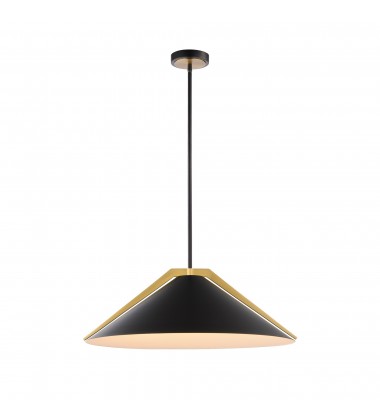 Baltic Collection 3-Light Pendant Black and Brushed Brass-(AC11914BK)-Artcraft Baltic Collection 3-Light Pendant Black and Brushed Brass-(AC11914BK)-Artcraft