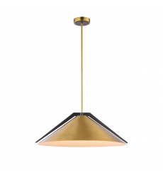  Baltic Collection 3-Light Pendant Brass and black-(AC11914BR)-Artcraft
