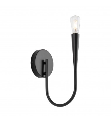 Bronte Collection 1-Light Sconce Black-(AC11921BK)-Artcraft Bronte Collection 1-Light Sconce Black-(AC11921BK)-Artcraft