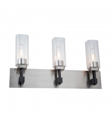 Arlington Collection 3-Light Bathroom Vanity Fixture Satin Nickel-(AC11943SN)-Artcraft Arlington Collection 3-Light Bathroom Vanity Fixture Satin Nickel-(AC11943SN)-Artcraft