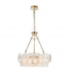 Bloom Collection 15-Light Chandelier Brass-(AC11961BR)-Artcraft Bloom Collection 15-Light Chandelier Brass-(AC11961BR)-Artcraft