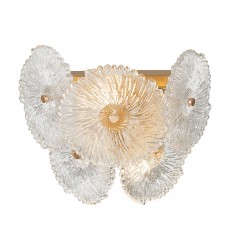 Bloom Collection 2-Light Sconce Brass-(AC11964BR)-Artcraft Bloom Collection 2-Light Sconce Brass-(AC11964BR)-Artcraft