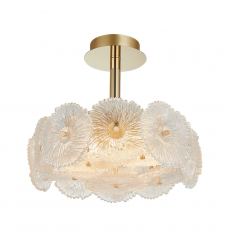  Bloom Collection 6-Light Semi-Flush Mount Brass-(AC11965BR)-Artcraft