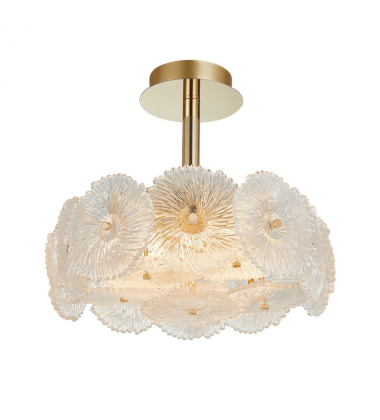  Bloom Collection 6-Light Semi-Flush Mount Brass-(AC11965BR)-Artcraft