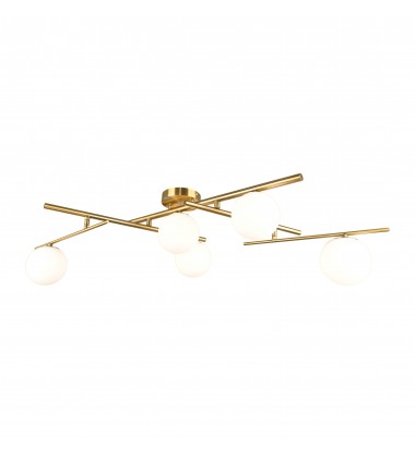  Modena - 5-Light Semi-Flush Mount - Plated Brushed Brass-(AC11975BR)-Artcraft