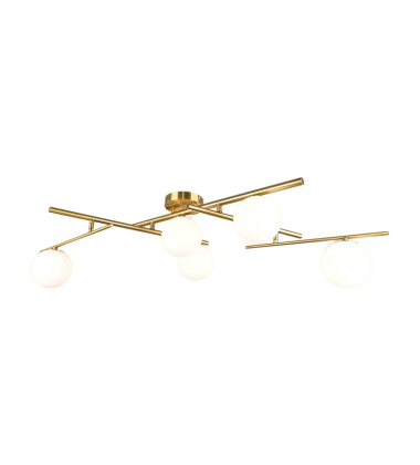  Modena - 5-Light Semi-Flush Mount - Plated Brushed Brass-(AC11975BR)-Artcraft