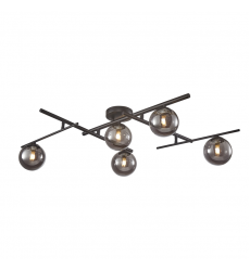  Modena Collection 5-Light Semi-Flush Mount Black-(AC11975SM)-Artcraft