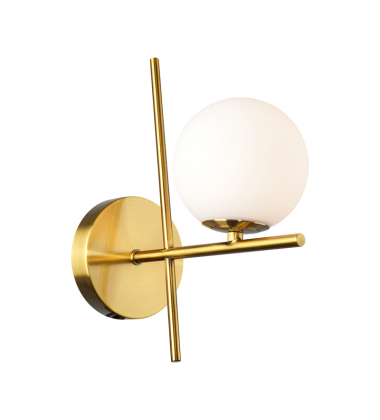 Modena - 1-Light Wall Sconce - Plated Brushed Brass-(AC11977BR)-Artcraft Modena - 1-Light Wall Sconce - Plated Brushed Brass-(AC11977BR)-Artcraft