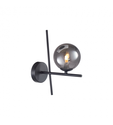  Modena Collection 1-Light Sconce Black-(AC11977SM)-Artcraft