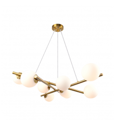  Modena - 9-Light Chandelier - Plated Brushed Brass-(AC11979BR)-Artcraft