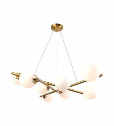  Modena - 9-Light Chandelier - Plated Brushed Brass-(AC11979BR)-Artcraft