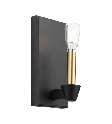  Notting Hill Collection 1-Light Sconce Black and Brushed Brass-(AC11981BB)-Artcraft