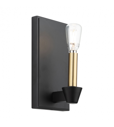 Notting Hill Collection 1-Light Sconce Black and Brushed Brass-(AC11981BB)-Artcraft Notting Hill Collection 1-Light Sconce Black and Brushed Brass-(AC11981BB)-Artcraft