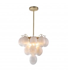  Globo Collection 5-Light Chandelier Brass-(AC11992WH)-Artcraft