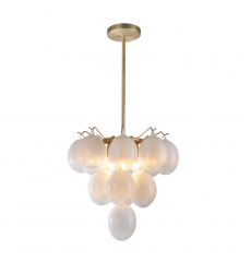  Globo Collection 5-Light Chandelier Brass-(AC11992WH)-Artcraft