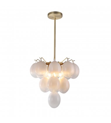  Globo Collection 5-Light Chandelier Brass-(AC11992WH)-Artcraft