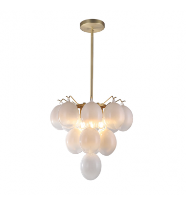Globo Collection 5-Light Chandelier Brass-(AC11992WH)-Artcraft Globo Collection 5-Light Chandelier Brass-(AC11992WH)-Artcraft