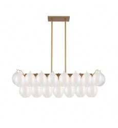  Globo Collection 8-Light Island/Pool Table Brass-(AC11998WH)-Artcraft