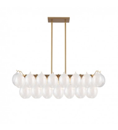  Globo Collection 8-Light Island/Pool Table Brass-(AC11998WH)-Artcraft