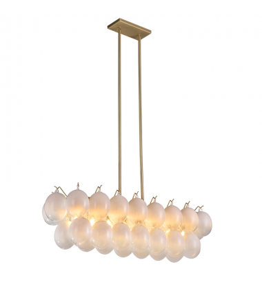  Globo Collection 8-Light Island/Pool Table Brass-(AC11998WH)-Artcraft