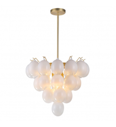  Globo Collection 9-Light Chandelier Brass-(AC11999WH)-Artcraft