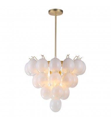  Globo Collection 9-Light Chandelier Brass-(AC11999WH)-Artcraft