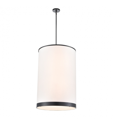 High Street 8 Light Chandelier, Black-(AC12166BK)-Artcraft