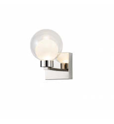 Colton 1 Light Wall Sconce, Chrome-(AC12191PN)-Artcraft