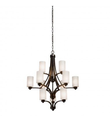  Parkdale 12-Light Chandelier-(AC1312WH)-Artcraft