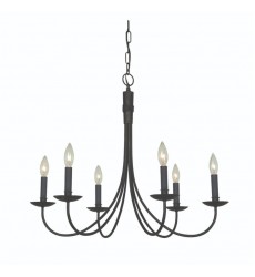  Wrought Iron AC1786EB Chandelier - Artcraft