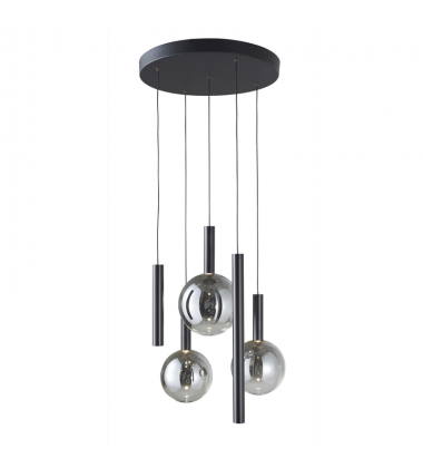 MODELLA COLLECTION 5LT RD PEND-(AC5005BK)-Artcraft MODELLA COLLECTION 5LT RD PEND-(AC5005BK)-Artcraft
