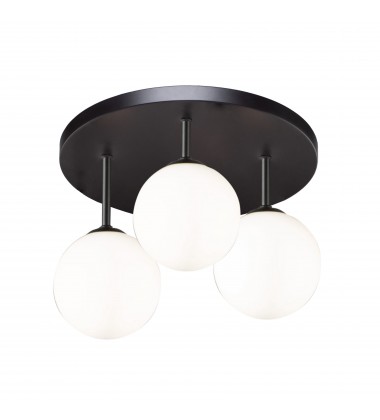 Comet 3 Light Semi Flushmount -(AC6653BK)-Artcraft Comet 3 Light Semi Flushmount -(AC6653BK)-Artcraft