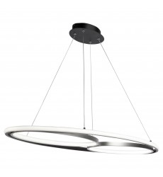 Gemini 38W LED Pendant Black and Nickel-(AC6670NB)-Artcraft  Gemini 38W LED Pendant Black and Nickel-(AC6670NB)-Artcraft