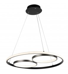 Gemini 32W LED Pendant Black and Nickel-(AC6671NB)-Artcraft  Gemini 32W LED Pendant Black and Nickel-(AC6671NB)-Artcraft