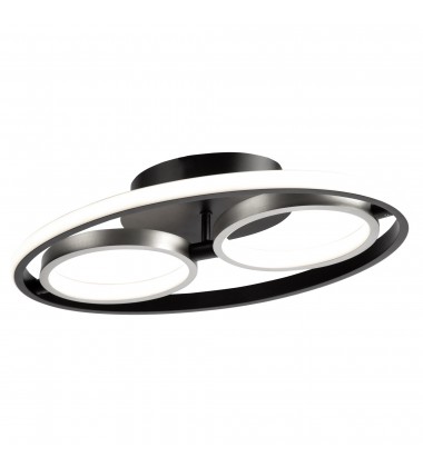 Gemini 18W LED Flush Mount Black and Nickel-(AC6672NB)-Artcraft  Gemini 18W LED Flush Mount Black and Nickel-(AC6672NB)-Artcraft