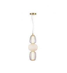  Cyra Collection 1-Light Triple Shade Pendant Brass-(AC6702BR)-Artcraft