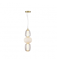  Cyra Collection 1-Light Triple Shade Pendant Brass-(AC6702BR)-Artcraft